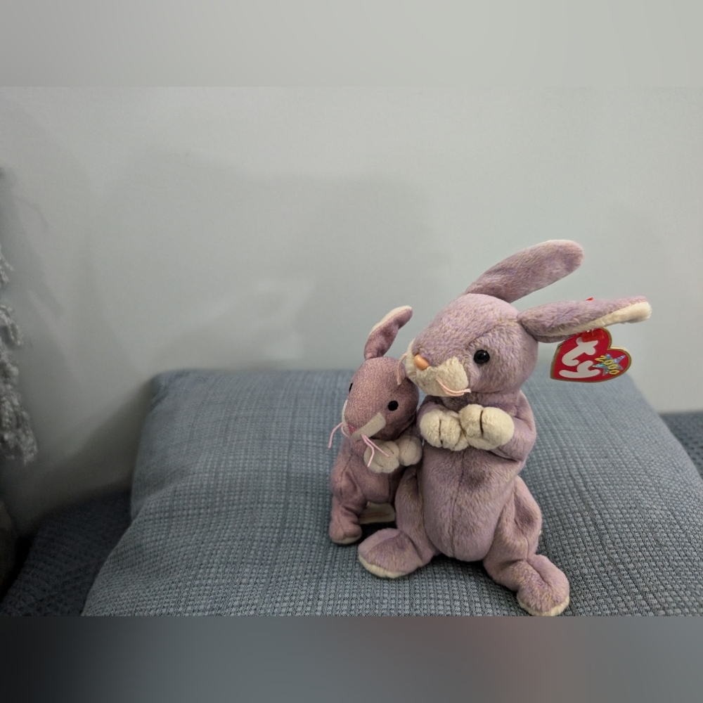 Springy the bunny, ty beanie baby plus McDonald's happy meal ty - Picture 2 of 6